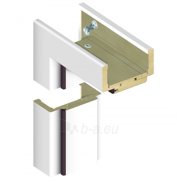 Adjustable door frame INVADO D80 075/094, white (B134) with rims paveikslėlis 1 iš 1
