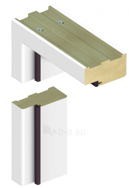 Adjustable door frame INVADO K70 44/90, white (B134) with rims paveikslėlis 1 iš 1