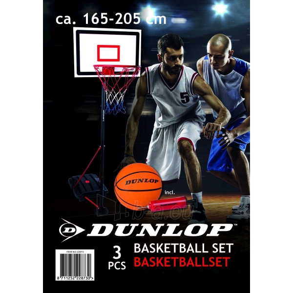 Reguliuojamas krepšinio rinkinys - DunLop, 3in1 paveikslėlis 2 iš 5