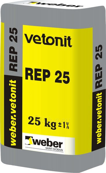 Betonas remontinis weber.vetonit REP 25+ antikorozinis 25kg paveikslėlis 2 iš 2