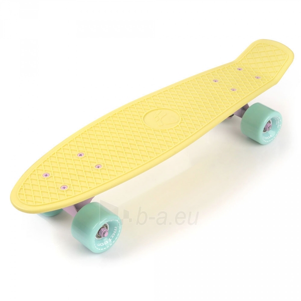 Riedlentė Skateboard Meteor geltona/mėtinė/rožinė paveikslėlis 1 iš 4