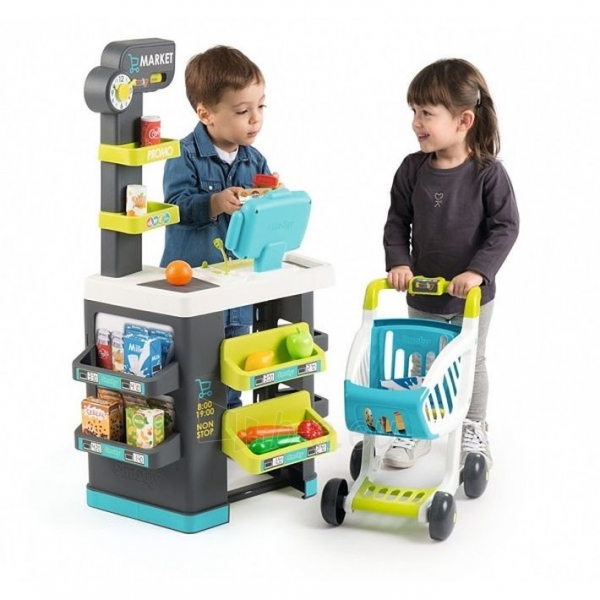 Žaislinė parduotuvė vaikams Supermarket Playset 350212 paveikslėlis 1 iš 6