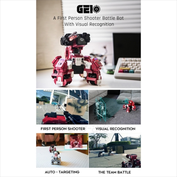 Robotas GJS Robot GEIO Gaming Robot red (G00201) paveikslėlis 6 iš 9