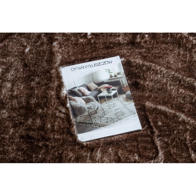 Rudas kailio imitacijos kilimas LAPIN | 60x100 cm paveikslėlis 1 iš 16