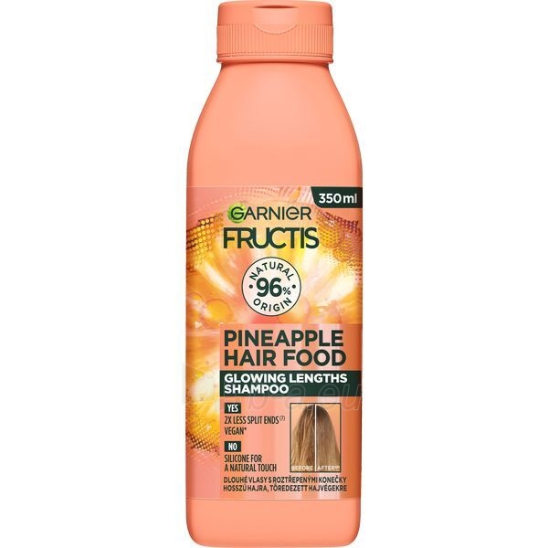 Šampūnas Garnier Brightening shampoo for long hair Pineapple Hair Food (Shampoo) 350 ml paveikslėlis 1 iš 5