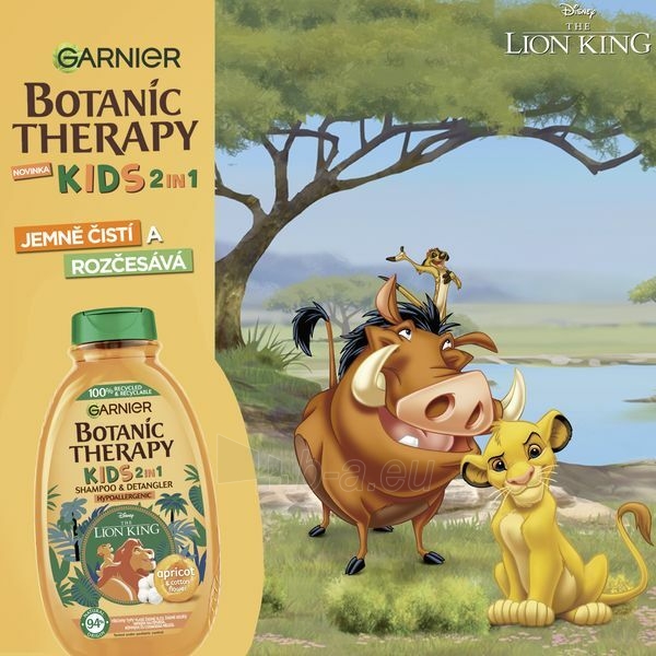 Šampūnas Garnier Shampoo and conditioner The Lion King Botanic Therapy Apricot (Shampoo & Detangler) 400 ml paveikslėlis 5 iš 7