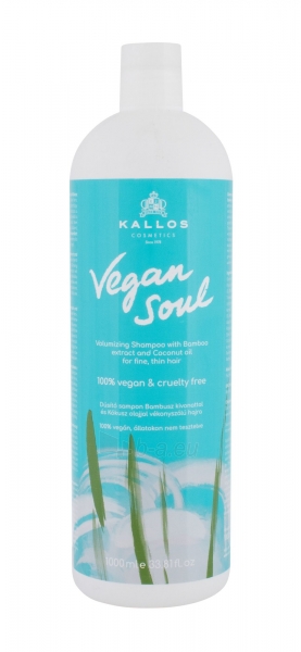 Šampūnas Kallos Cosmetics Vegan Soul Volumizing Shampoo 1000ml paveikslėlis 1 iš 1