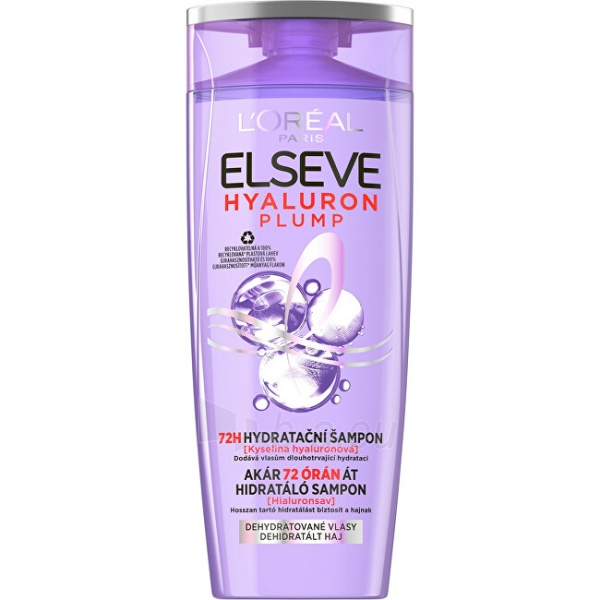 Šampūnas L´Oréal Paris Elseve Hyaluron Plump 72H ( Hydrating Shampoo) - 250 ml paveikslėlis 1 iš 7