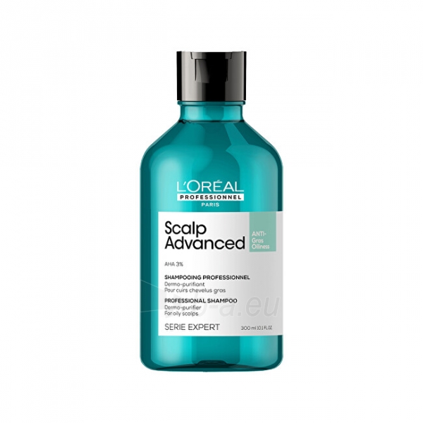 Šampūnas L´Oréal Professionnel Cleansing shampoo for oily scalp Scalp Advanced (Anti Oiliness Dermo Purifier Shampoo) - 300 ml paveikslėlis 1 iš 6