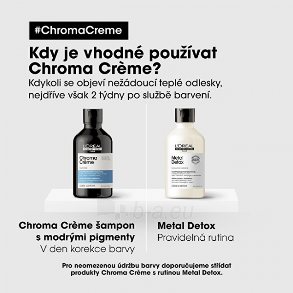 Šampūnas L´Oréal Professionnel Professional Serie Expert Chroma Crème ( Blue Dyes Shampoo) Serie Expert Chroma Crème - 300 ml paveikslėlis 6 iš 6