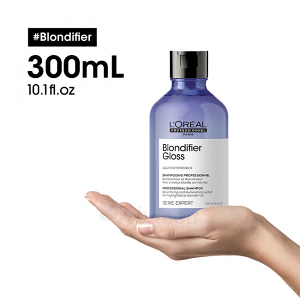 Šampūnas L´Oréal Professionnel Regenerating and Brightening Shampoo for Blonde Hair Expert Blondifier Series (Gloss Shampoo) - 500 ml paveikslėlis 3 iš 4