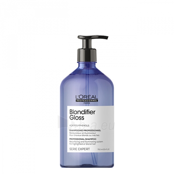 Šampūnas L´Oréal Professionnel Regenerating and Brightening Shampoo for Blonde Hair Expert Blondifier Series (Gloss Shampoo) - 500 ml paveikslėlis 4 iš 4