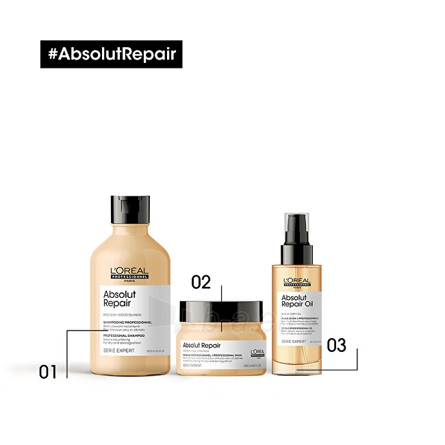 Shampoo L´Oréal Professionnel Serum Expert Absolut Repair Gold Quinoa + Protein (Instant Resurfacing Shampoo) - 300 ml paveikslėlis 2 iš 7