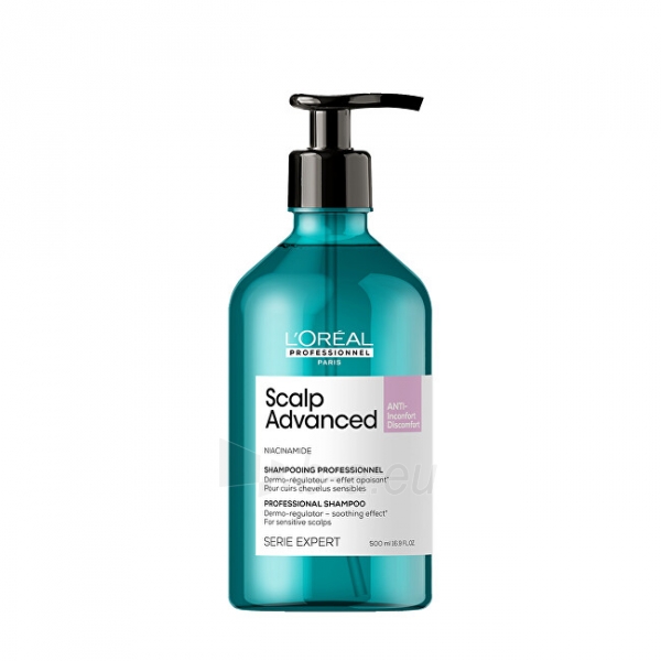 Šampūnas L´Oréal Professionnel Shampoo for sensitive scalp Scalp Advanced Anti-Discomfort Dermo (Regulator Shampoo) - 300 ml paveikslėlis 2 iš 6