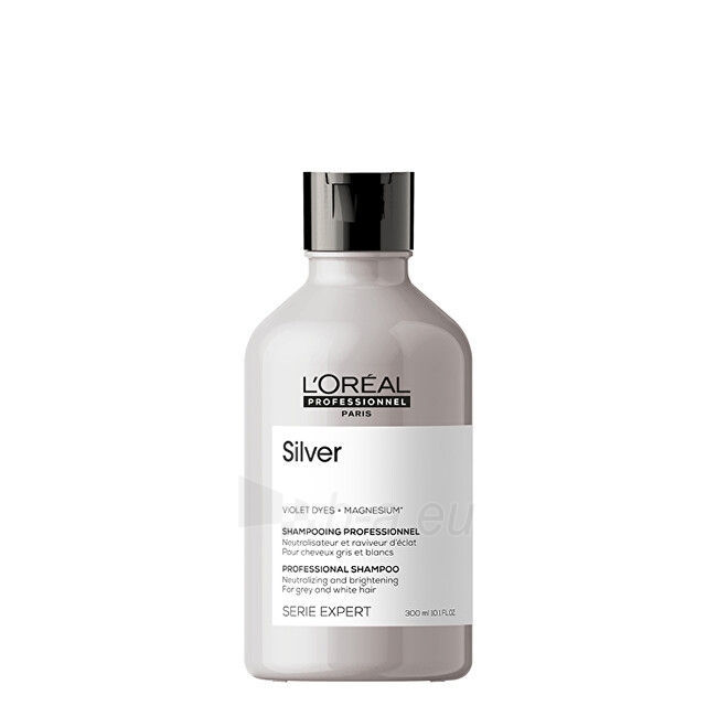 Shampoo L´Oréal Professionnel Silver Shampoo for Gray and White Hair Magnesium Silver ( Neutral ising Shampoo For Grey And White Hair ) - 300 ml - new packaging paveikslėlis 1 iš 6