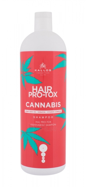 Šampūnas pažeistiems plaukams Kallos Cosmetics Hair Pro-Tox Cannabis 1000ml paveikslėlis 1 iš 1