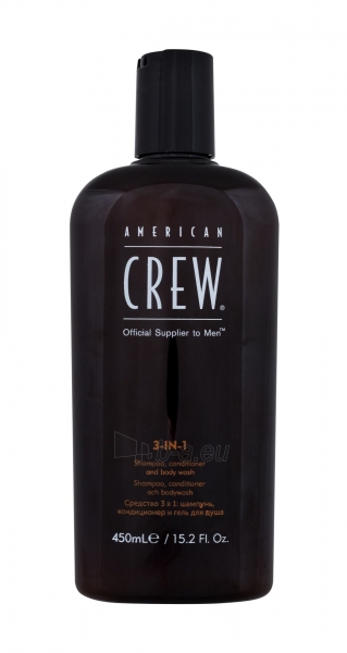 Šampūnas plaukams American Crew 3-IN-1 Shampoo, Conditioner & Body Wash Cosmetic 450ml paveikslėlis 1 iš 1