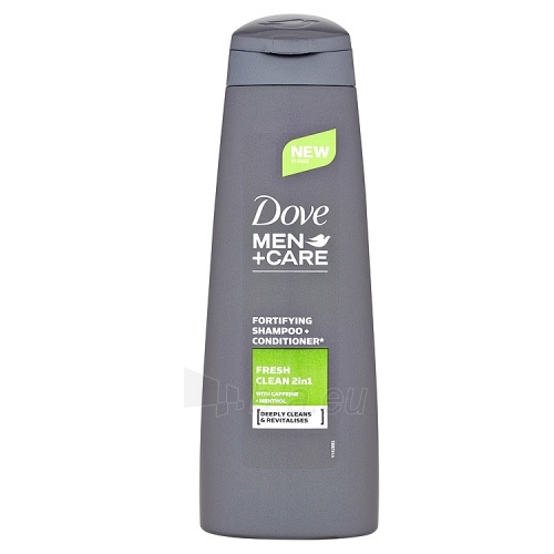 Shampoo plaukams Dove 2v1 Men+Care Fresh Clean (Fortifying Shampoo+Conditioner) 250 ml paveikslėlis 1 iš 1