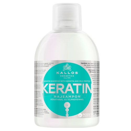 Kallos Keratin Shampoo Cosmetic 1000ml paveikslėlis 1 iš 1