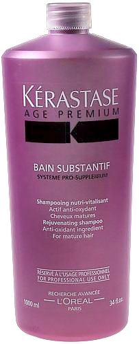Šampūnas plaukams Kerastase Age Premium Bain Substantif Rejuvenating Shampoo Cosmetic 1000ml paveikslėlis 1 iš 1