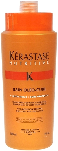 Šampūnas plaukams Kerastase Nutritive Bain Oleo Curl Shampoo Dry Curly Unruly Cosmetic 1000ml paveikslėlis 1 iš 1