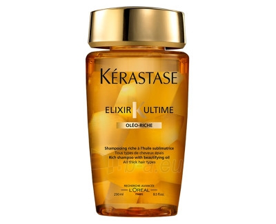 Šampūnas plaukams Kérastase Oil Shampoo Bain Elixir Ultime (Rich Shampoo With beautifying Oil) 250 ml paveikslėlis 1 iš 1