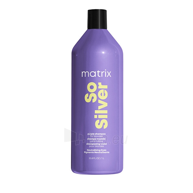Šampūnas plaukams Matrix Shampoo to neutralize yellow tones Total Results So Silver (Color Shampoo Obsessed it neutralized Yellow) - 300 ml paveikslėlis 8 iš 10