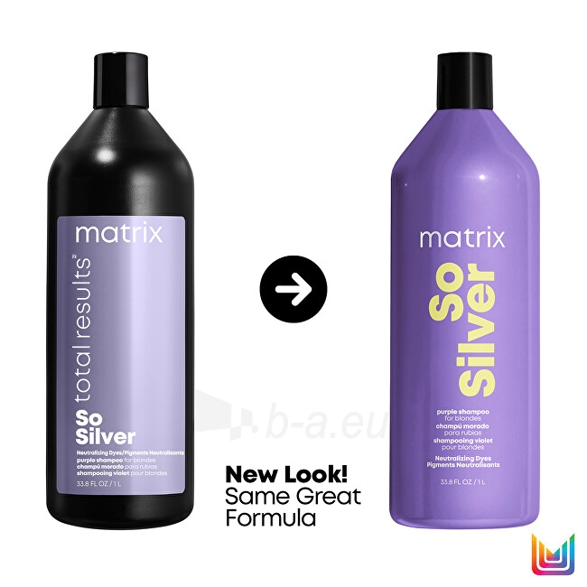 Šampūnas plaukams Matrix Shampoo to neutralize yellow tones Total Results So Silver (Color Shampoo Obsessed it neutralized Yellow) - 300 ml paveikslėlis 7 iš 10