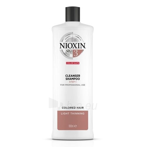 Nioxin System 3 Cleanser Shampoo Cosmetic 1000ml paveikslėlis 1 iš 2