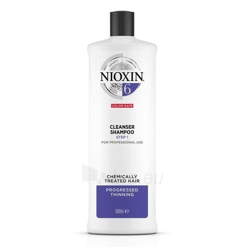 Šampūnas plaukams Nioxin System 6 Cleanser Shampoo Cosmetic 1000ml paveikslėlis 1 iš 2