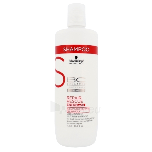 Šampūnas plaukams Schwarzkopf BC Bonacure Repair Rescue Reversilane Shampoo Cosmetic 1000ml paveikslėlis 1 iš 1