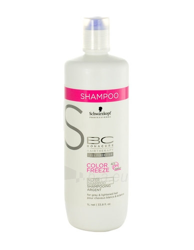 Šampūnas plaukams Schwarzkopf BC Cell Perfector Color Freeze Silver Shampoo Cosmetic 1000ml paveikslėlis 1 iš 1