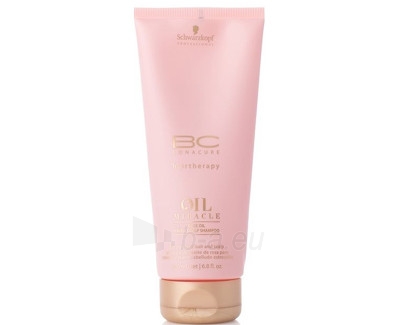 Šampūnas plaukams Schwarzkopf Professional Shampoo with rose oil BC Bonacure Oil Miracle (Rose Oil Hair & Scalp Shampoo) - 200 ml paveikslėlis 1 iš 1