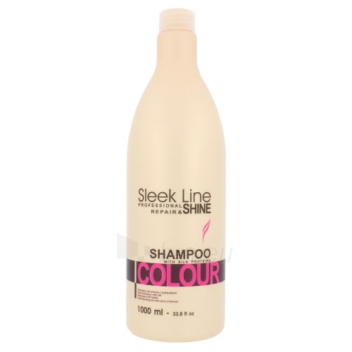 Šampūnas plaukams Stapiz Sleek Line Colour Shampoo Cosmetic 1000ml paveikslėlis 1 iš 1