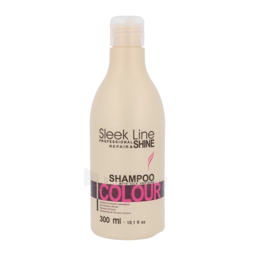 Šampūnas plaukams Stapiz Sleek Line Colour Shampoo Cosmetic 300ml paveikslėlis 1 iš 1