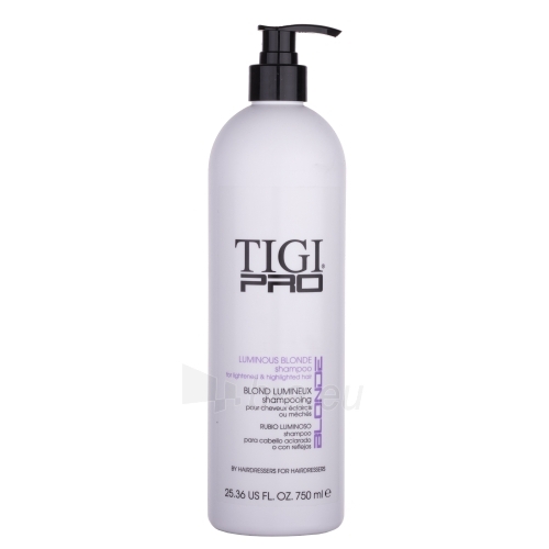 Šampūnas plaukams Tigi Pro Luminous Blonde Shampoo Cosmetic 750ml paveikslėlis 1 iš 1