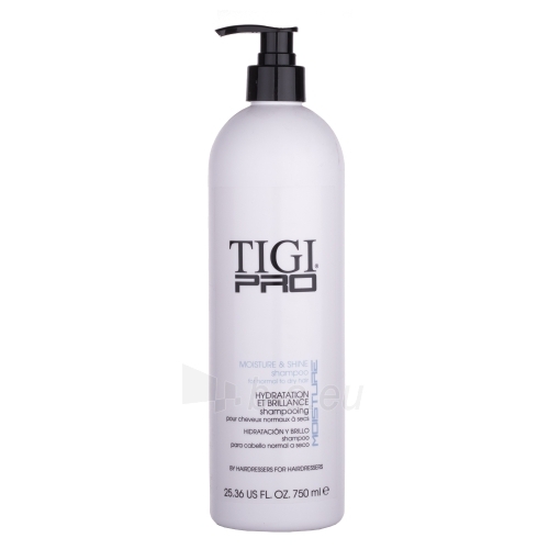 Šampūnas plaukams Tigi Pro Moisture And Shine Shampoo Cosmetic 750ml paveikslėlis 1 iš 1
