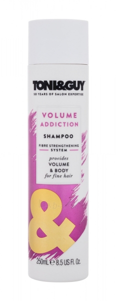 Šampūnas plaukams Toni&Guy Volume Addiction Shampoo Cosmetic 250ml paveikslėlis 1 iš 1