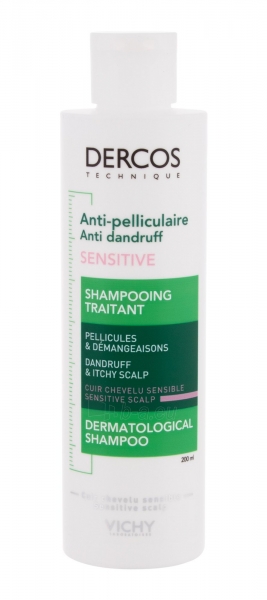 Vichy Dercos Shampoo Anti Dandruff Sensitive Cosmetic 200ml paveikslėlis 1 iš 1