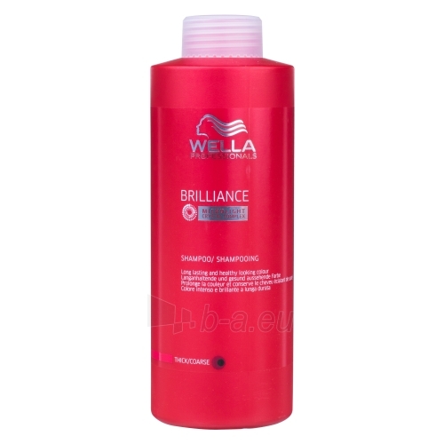 Wella Brilliance Shampoo Thick Hair Cosmetic 1000ml paveikslėlis 1 iš 1
