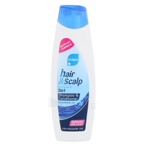 Šampūnas plaukams Xpel Medipure Hair & Scalp Anti-Dandruff Shampoo 2in1 Cosmetic 400ml paveikslėlis 1 iš 1