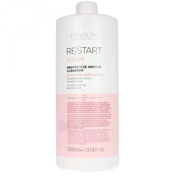 Šampūnas Revlon Professional Micellar shampoo for colored hair Restart Color ( Protective Micellar Shampoo) - 1000 ml paveikslėlis 2 iš 2