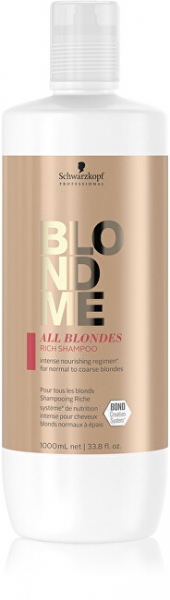 Šampūnas Schwarzkopf Professional Shampoo for normal and strong blonde hair BLONDME All Blonde s (Rich Shampoo) - 300 ml paveikslėlis 2 iš 2