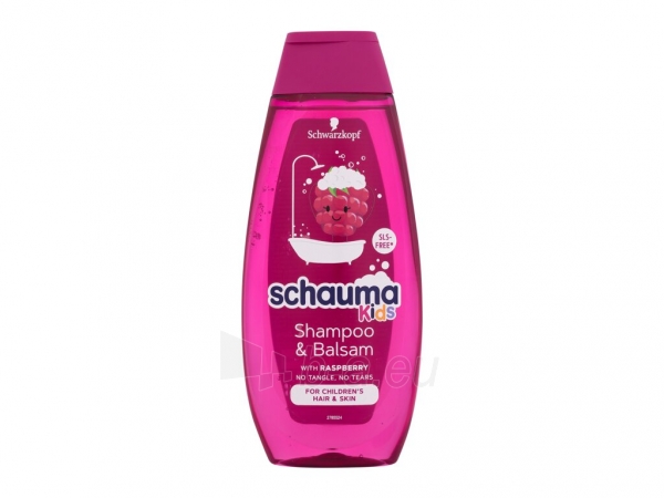 Šampūnas Schwarzkopf Schauma Kids Raspberry Shampoo & Balsam Shampoo 400ml paveikslėlis 1 iš 1