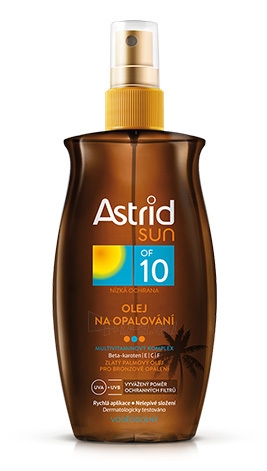 Saulės kremas Astrid Oil SPF 10 Sun 200 ml paveikslėlis 1 iš 1