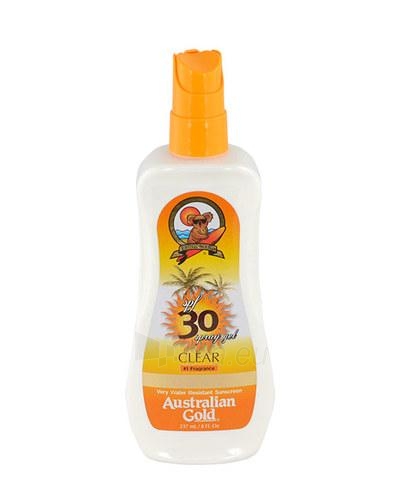 Australian Gold Tanning Cream Sunscreen SPF 30 Spray Gel Fresh Feel Formula Cosmetic 237ml paveikslėlis 1 iš 1