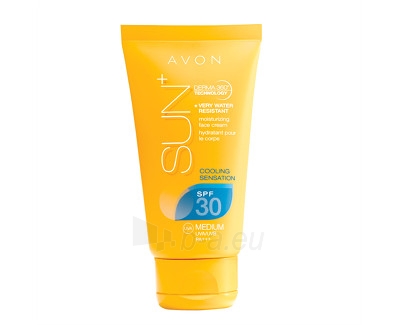 Saulės kremas Avon Refreshing waterproof sunscreen moisturizing face cream for sensitive skin SPF 30 Sun + 50 ml paveikslėlis 1 iš 1