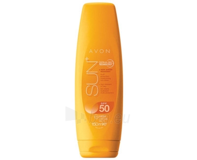 Saulės kremas Avon Waterproof Moisturizing body lotion with antioxidants Sun SPF 50 + 150 ml paveikslėlis 1 iš 1
