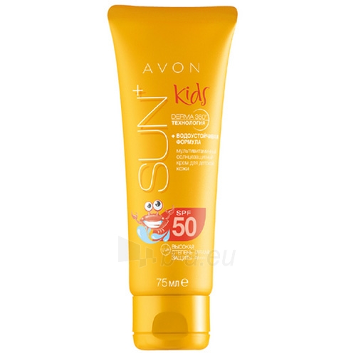 Saulės kremas Avon Waterproof sunscreen for children for Sensitive Skin SPF 50 Sun Kids + 75 ml paveikslėlis 1 iš 1