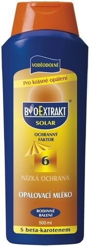 Saulės kremas Dermacol BioExtrakt Tanning Milk SPF6 Cosmetic 500ml paveikslėlis 1 iš 1